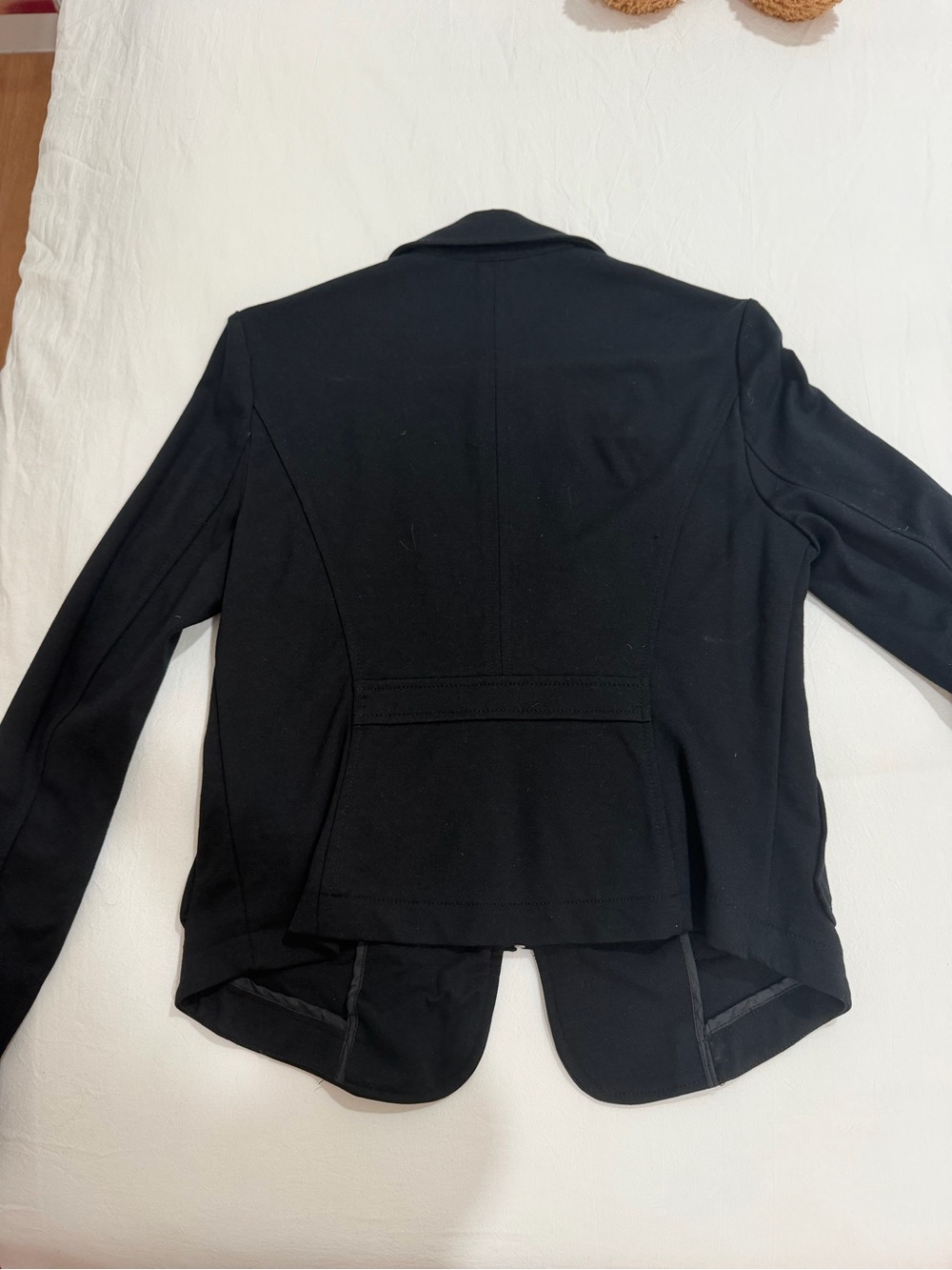 Black Military-Style Women's Jacket - Picture 3 of 3